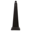 Rubbermaid Commercial GroundsKeeper Cigarette Waste Collector  Pyramid  1 gal  Plastic Steel  Black (RCP 2570-88 BLA)