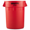 Rubbermaid Commercial Round Brute Container  Plastic  32 gal  Red (RCP 2632 RED)