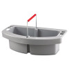 Rubbermaid Commercial Maid Caddy  2-Compartment  16w x 9d x 5h  Gray (RCP 2649 GRA)