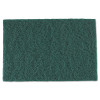 AmerCareRoyal Medium-Duty Scouring Pad  6 x 9  Green  60 Carton (RPP S960)