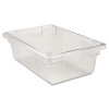 Rubbermaid Commercial Food Tote Boxes  3 1 2gal  18w x 12d x 6h  Clear (RCP 3309 CLE)