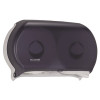 San Jamar Twin 9  Jumbo Tissue Dispenser  19 x 5 1 4 x 12  Transparent Black Pearl (SAN R4000TBK)