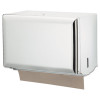 San Jamar Singlefold Paper Towel Dispenser  White  10 3 4 x 6 x 7 1 2 (SAN T1800WH)