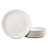 AJM Packaging Corporation Paper Plates  9  Diameter  White  100 Pack  12 Packs Carton (AJMPP9GRAWH)