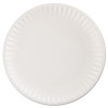 AJM Packaging Corporation Paper Plates  9  Diameter  White  100 Pack  12 Packs Carton (AJMPP9GRAWH)