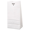 General Grocery Paper Bags  30 lbs Capacity   4  5 w x 3 33 d x 9 75 h  White  500 Bags (BAG GW4-500)