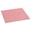 Bagcraft Grease-Resistant Paper Wraps and Liners  12 x 12  Red Check  1000 Box  5 Boxes Carton (BGC 057700)