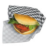 Bagcraft Grease-Resistant Paper Wraps and Liners  12 x 12  Black Check  1000 Box  5 Boxes Carton (BGC 057800)