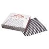 Bagcraft Grease-Resistant Paper Wraps and Liners  12 x 12  Black Check  1000 Box  5 Boxes Carton (BGC 057800)