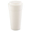 Dart Foam Drink Cups  Hot Cold  24oz  White  25 Bag  20 Bags Carton (DCC 24J16)