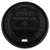 Dart Traveler Cappuccino Style Dome Lid  10-24oz Cups  Black  100 Sleeve  10 Sleeves Carton (SCC TLB316)