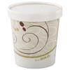 Dart Flexstyle Double Poly Paper Containers  16oz  Symphony  25 Pack  10 Packs Carton (SCC KHB16ASYM)