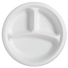 Chinet PaperPro Naturals Fiber Round Plates  3-Comp  10 1 4   Natural  125 PK  4 PK CT (HUH PAPRO3)