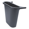 Rubbermaid Commercial Saddle Basket Recycling Bin  Rectangular  Black (RCP 2950-73 BLA)