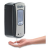 GOJO LTX-12 Touch-Free Dispenser  1200 mL  5 75  x 3 33  x 10 5   Brushed Chrome Black (GOJ 1919-04)
