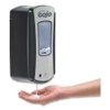 GOJO LTX-12 Touch-Free Dispenser  1200 mL  5 75  x 3 33  x 10 5   Brushed Chrome Black (GOJ 1919-04)