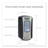 GOJO LTX-12 Touch-Free Dispenser  1200 mL  5 75  x 3 33  x 10 5   Brushed Chrome Black (GOJ 1919-04)