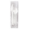 Dart Reliance Medium Heavy Weight Cutlery Kit  Knife Fork Spoon  White  500 Packs CT (SCC RSW7Z)