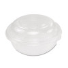 Dart PresentaBowls Bowl Lid Combo-Paks  16oz  Clear  Dome Lid  63 Pack  4 Packs CT (DCC C16BCD)
