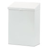 HOSPECO Feminine Hygiene Waste Receptacle  Metal  White (HOS ND-1W)