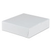 SCT Tuck-Top Bakery Boxes  9w x 9d x 2 1 2h  White  250 Carton (SCH 0953)