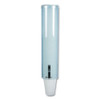 San Jamar Large Pull-Type Water Cup Dispenser  Translucent Blue (SAN C3260TBL)