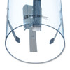 San Jamar Large Pull-Type Water Cup Dispenser  Translucent Blue (SAN C3260TBL)