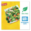 Glad Fold-Top Sandwich Bags  6 5  x 5 5   Clear  180 Box (CLO 60771)