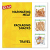 Glad Fold-Top Sandwich Bags  6 5  x 5 5   Clear  180 Box (CLO 60771)