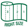Seventh Generation 100  Recycled Paper Towel Rolls  2-Ply  11 x 5 4 Sheets  156 Sheets RL  8 RL PK (SEV 13739)