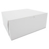 SCT Tuck-Top Bakery Boxes  Paperboard  White  12 x 12 x 5 (SCH 0987)