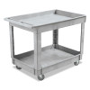 Boardwalk Utility Cart  Two-Shelf  Plastic Resin  24w x 40d  Gray (UNS 4024UC GRA)