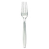 Dixie Plastic Cutlery  Forks  Heavyweight  Clear  1 000 Carton (DIX FH017)