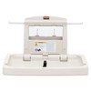 Rubbermaid Commercial Sturdy Station 2 Baby Changing Table  33 5 x 21 5  Platinum (RCP 7818-88 PLA)