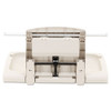 Rubbermaid Commercial Sturdy Station 2 Baby Changing Table  33 5 x 21 5  Platinum (RCP 7818-88 PLA)