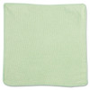 Rubbermaid Commercial Microfiber Cleaning Cloths  12 x 12  Green  24 Pack (RCP 1820578)