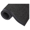 Crown Super-Soaker Wiper Mat with Gripper Bottom  Polypropylene  46 x 72  Charcoal (CRO SSR046 CHA)