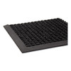 Crown Super-Soaker Wiper Mat with Gripper Bottom  Polypropylene  46 x 72  Charcoal (CRO SSR046 CHA)