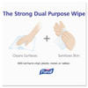 PURELL Hand Sanitizer Wipes Wall Mount Dispenser  1200 1500 Wipe Capacity  White (GOJ 9019-01)