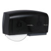 Scott Essential Coreless Twin Jumbo Roll Tissue Dispenser  20 x 6 x 11  Black (KCC 09608)