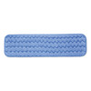 Rubbermaid Commercial Microfiber Wet Room Pad  Split Nylon Polyester Blend  18   Blue  12 Carton (RCP Q410 BLU)