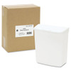 HOSPECO Wall Mount Sanitary Napkin Receptacle-ABS  PPC Plastic  1 gal  White (HOS 250/201W)