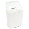 HOSPECO Wall Mount Sanitary Napkin Receptacle-ABS  PPC Plastic  1 gal  White (HOS 250/201W)