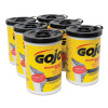 GOJO Scrubbing Towels  Hand Cleaning  Silver Yellow  10 1 2 x 12  72 Bucket  6 Carton (GOJ 6396-06)