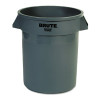 Rubbermaid Commercial Round Brute Container  Plastic  20 gal  Gray (RCP262000GRA)