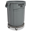 Rubbermaid Commercial Round Brute Container  Plastic  20 gal  Gray (RCP262000GRA)