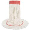 Boardwalk Super Loop Wet Mop Head  Cotton Synthetic Fiber  5  Headband  Large Size  White  12 Carton (UNS 503WH)