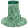 Boardwalk Super Loop Wet Mop Head  Cotton Synthetic Fiber  5  Headband  Medium Size  Green  12 Carton (UNS 502GN)