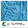 Boardwalk Super Loop Wet Mop Head  Cotton Synthetic Fiber  5  Headband  Medium Size  Blue  12 Carton (UNS 502BL)