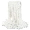 Boardwalk Cut-End Wet Mop Head  Rayon  No  24  White  12 Carton (UNS 2024R)